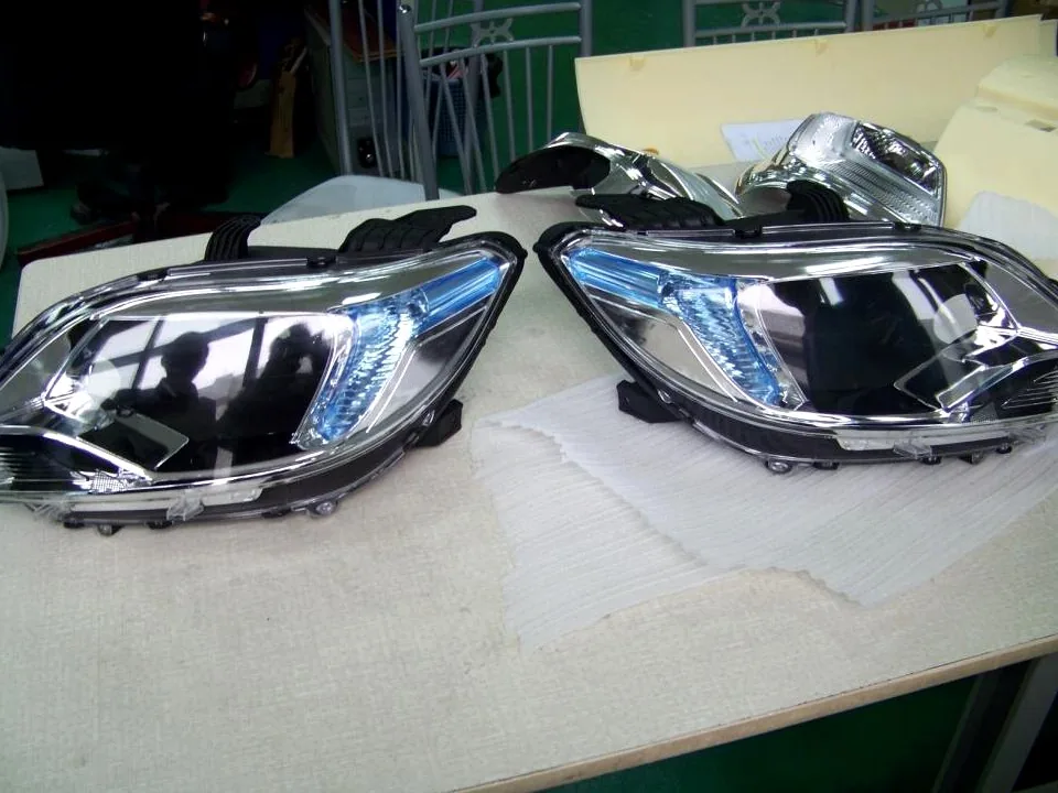 Pair of headlamp assemblies produced as appearance prototypes